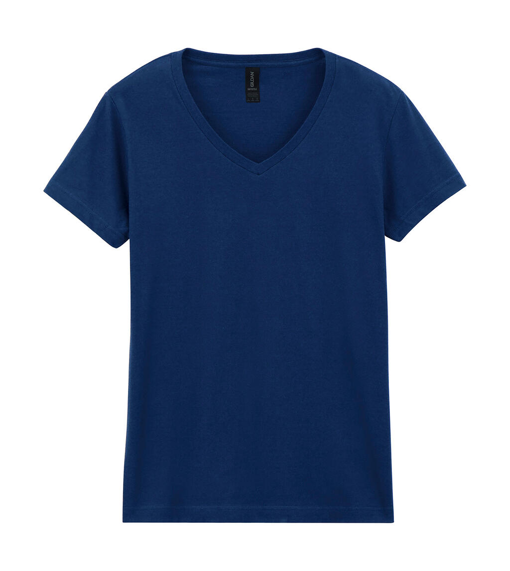 Softstyle® Damen-T-Shirt mit V-Ausschnitt - 32 - Marine
