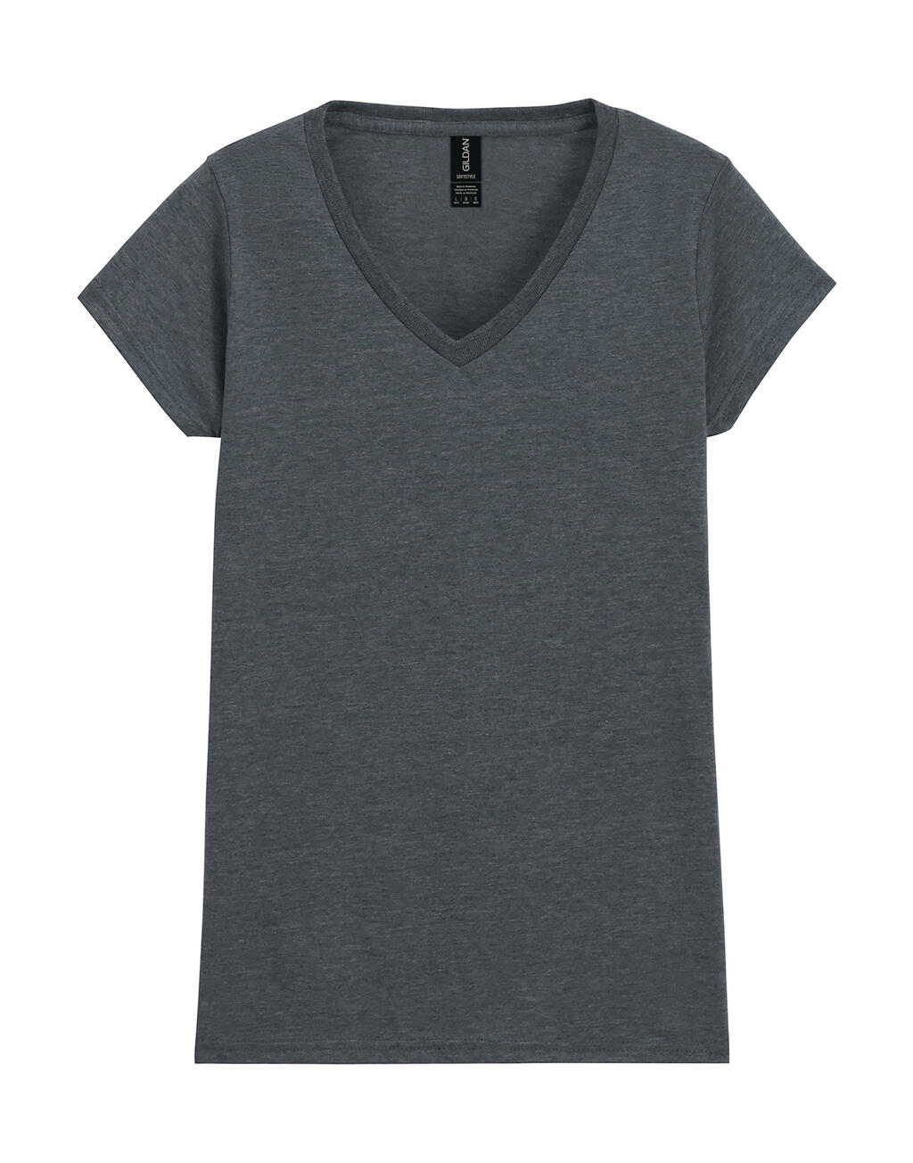 Softstyle® Damen-T-Shirt mit V-Ausschnitt - 108 - Dunkelgrau