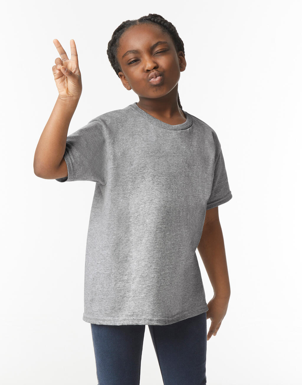 Heavy Cotton™ Jugend-T-Shirt - 10 - Heliconia