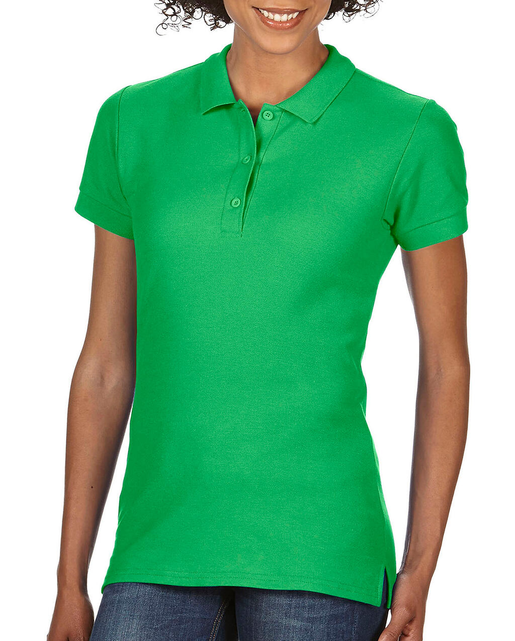 Damen-Poloshirt aus Premium-Baumwolle mit Doppelpiqué-Muster - 167 - Irish Green
