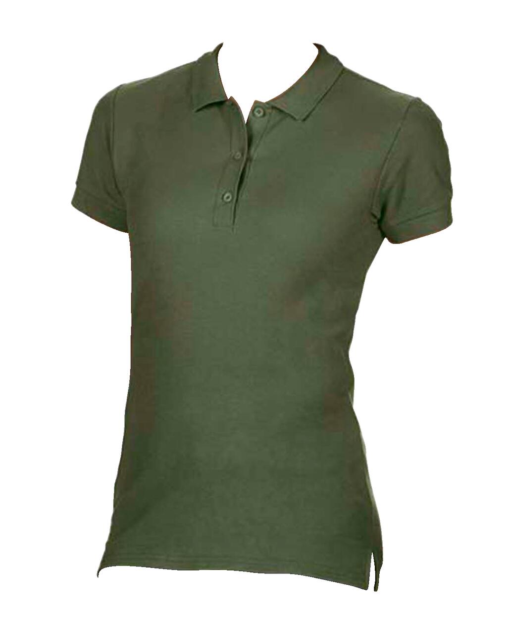 Damen-Poloshirt aus Premium-Baumwolle mit Doppelpiqué-Muster - 106 - 106 – Militärgrün