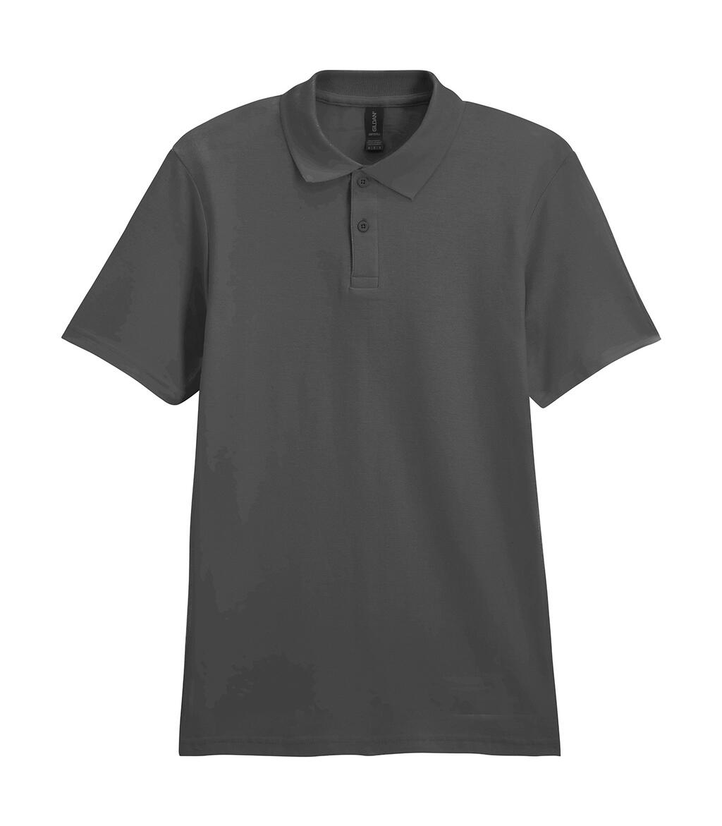 Softstyle® Piqué-Polo für Erwachsene - 42 - Holzkohle